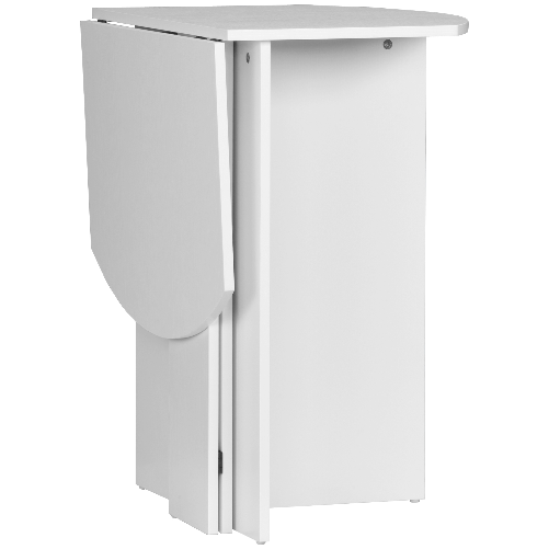 HOMCOM-Tavolo-da-Pranzo-Pieghevole-Salvaspazio-in-Legno-90x60x74cm-Bianco