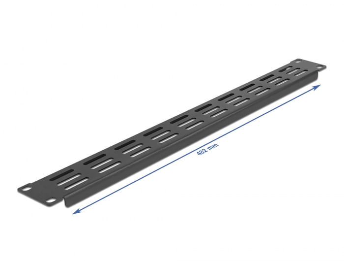 Delock---Pannello-rack---Nero---1U---483-cm--19--