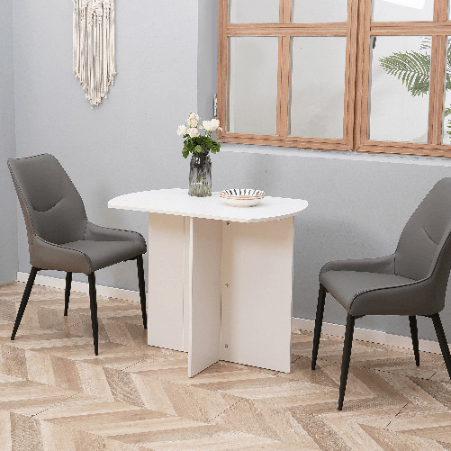 HOMCOM-Tavolo-da-Pranzo-Pieghevole-Salvaspazio-in-Legno-90x60x74cm-Bianco