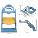 ZONEKIZ-Riduttore-Water-con-Scaletta-Regolabile-e-Maniglie-Pieghevole-con-Cuscino-Rimovibile-Blu