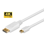 Microconnect Mini DP - Displayport 2m M/M Mini DisplayPort Bianco (4K Mini Displayport to - Displayport Cable 2m White -