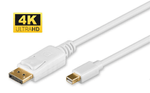 Microconnect-Mini-DP---Displayport-2m-M-M-Mini-DisplayPort-Bianco--4K-Mini-Displayport-to---Displayport-Cable-2m-White--