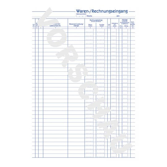 AVERY-Zweckform-modulo-Zweckform-registro-merci-fatture-930-DIN-A4-1x-50-pagine