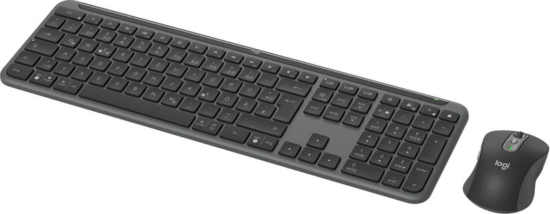 Logitech-MK950-Signature-Slim-tastiera-Mouse-incluso-RF-senza-fili--Bluetooth-QWERTZ-Tedesco-Grafite