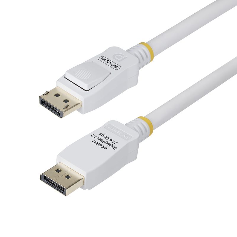 StarTech.com-Cavo-DisplayPort-1.2-certificato-VESA-bianco-da-3m-4K-60-Hz-216-Gbps-connettori-DP-a-scatto-cavo-DisplayPor