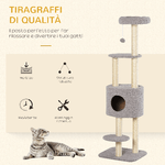 PawHut-Albero-Tiragraffi-Robusto-per-Gatti-con-5-Livelli-Cuccia-Casetta-Giochi-e-Corda-Sisal-Grigio-e-Beige-Max-30kg