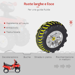 HOMCOM-Quad-Giocattolo-per-Bambini-con-4-Ruote-Clacson-Musica-Luci-60-×-38-×-42cm-in-PP-Rosso