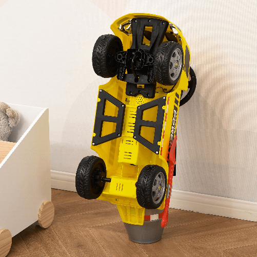 HOMCOM-Macchina-per-Bambini-Cavalcabile-Eta-18-36-Mesi---Giallo