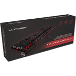 Lc-Power LC Power LC-KEY-MECH-1 USB QWERTZ Tastiera nera tedesca LC-KEY-MECH-1