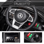 HOMCOM-Macchinina-per-Bambini-Elettrica-12V-con-Licenza-Mercedes-AMG-GTR-Velocita-3-5km-h-Telecomando-Luci-e-Suoni-Nera