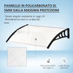 Outsunny-Pensilina-Tettoia-per-Porta-o-Finestra-Impermeabile-e-Anti-UV-in-Policarbonato-75-x-120-x-23-cm