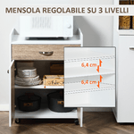 HOMCOM-Carrello-da-Cucina-Portavivande-per-Microonde-con-4-Ruote-in-Legno-60x40x77cm---Rovere