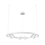 Maytoni Lampadario A Sospensione Moderno Satellite Metallo Bianco Acrilico Luce Led 42W