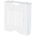 HOMCOM Copritermosifone Bianco in MDF con Piano d'Appoggio e Design Antiribaltamento, 78x19x82 cm