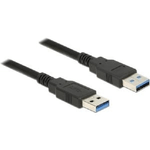 DeLOCK - Cavo USB - Da USB Tipo A (M) a USB Tipo A (M) - USB 3.0 - 1,5 m - Nero (85061)