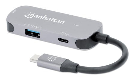 Manhattan-130707-replicatore-di-porte-e-docking-station-per-laptop-Cablato-USB-3.2-Gen-1-3.1-Gen-1-Type-C-Alluminio--USB