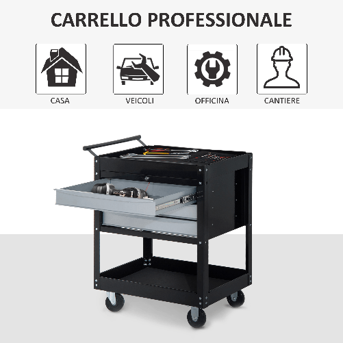 HOMCOM-Carrello-da-Officina-Professionale-Cassettiera-Portautensili-in-Lamiera-Nero-68-x-46-x-88cm