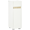 kleankin-Mobiletto-Bagno-con-Cassetto-e-Armadietto-con-Mensola-Regolabile-in-Legno-30x33x88cm-Bianco