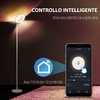 HOMCOM-Lampada-da-Terra-compatibile-con-Alexa-e-Google-Home-con-Luce-RGB-in-Acciaio-Φ25x168-cm-Bianca