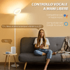 HOMCOM-Lampada-da-Terra-compatibile-con-Alexa-e-Google-Home-con-Luce-RGB-in-Acciaio-Φ25x168-cm-Bianca