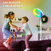 HOMCOM-Lampada-da-Terra-compatibile-con-Alexa-e-Google-Home-con-Luce-RGB-in-Acciaio-Φ25x168-cm-Bianca