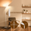 HOMCOM-Lampada-da-Terra-compatibile-con-Alexa-e-Google-Home-con-Luce-RGB-in-Acciaio-Φ25x168-cm-Bianca