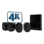 Arlo Ultra 2 Telecamera di Sorveglianza esterno, set da 4 nero