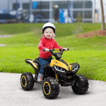 HOMCOM-Quad-Elettrico-per-Bambini-12V-2-Velocita-Ruote-Larghe-con-Sospensioni-e-Fari-LED-Eta-3-5-Anni-Giallo