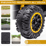 HOMCOM-Quad-Elettrico-per-Bambini-12V-2-Velocita-Ruote-Larghe-con-Sospensioni-e-Fari-LED-Eta-3-5-Anni-Giallo