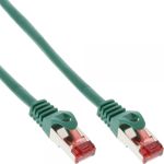 InLine Cavo patch - S-FTP PiMf - Cat.6 - 250 MHz - PVC - rame - verde - 15 m