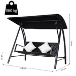 Outsunny-Dondolo-Polyrattan-da-Giardino-a-3-posti-2-Cuscini-e-Baldacchino-Ferro-Verniciato-a-Polvere-Tetto-Idrorepellente-Cuscini-Sfoderabili-198x124x179cm-360kg