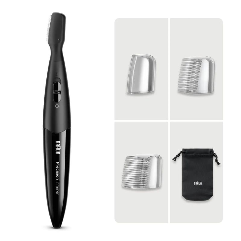 Braun-BeardTrimmer-PT1000-Batteria-3-Bagnato-e-secco-Nero