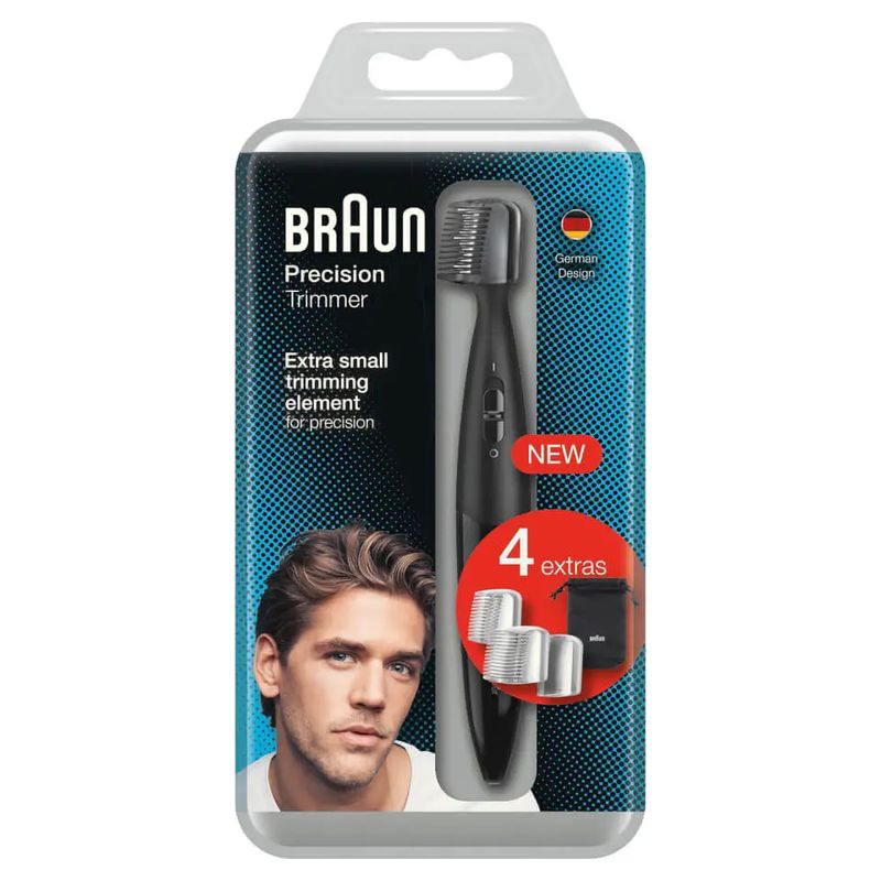 Braun-BeardTrimmer-PT1000-Batteria-3-Bagnato-e-secco-Nero