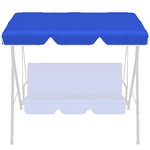 Outsunny-Tettuccio-di-Ricambio-per-Dondolo-in-Poliestere-con-Protezione-UV50--192x144cm-Blu