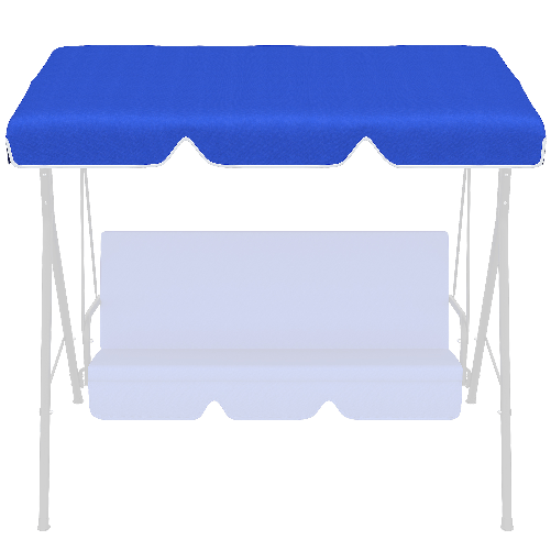 Outsunny-Tettuccio-di-Ricambio-per-Dondolo-in-Poliestere-con-Protezione-UV50--192x144cm-Blu