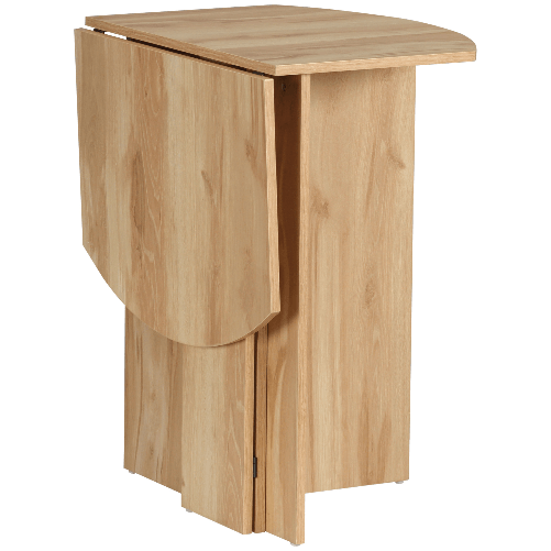 HOMCOM-Tavolo-da-Pranzo-Pieghevole-Salvaspazio-in-Legno-90x60x74cm-Quercia