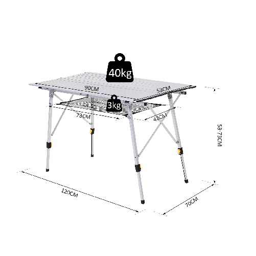 Outsunny-Tavolo-da-Campeggio-Pieghevole-Multifunzione-in-Alluminio-con-Custodia-e-Altezza-Regolabile-Sostiene-fino-40-Kg