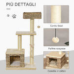 PawHut-Tiragraffi-a-Colonna-da-109cm-per-Gatti-fino-a-5kg-con-Cuccia-Giochi-e-Pali-in-Corda-Beige-60x40x109cm