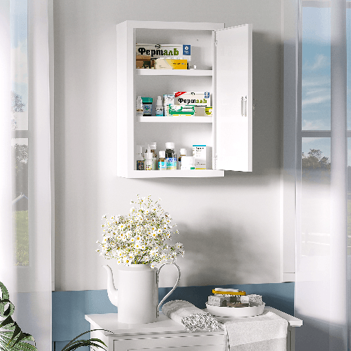 kleankin-Armadietto-Medicinali-a-3-Ripiani-in-Acciaio-Inox-con-2-Chiavi-e-Montaggio-a-Parete-30x14x46-cm-Bianco