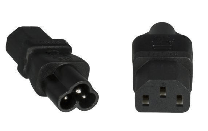 Microconnect-PE613AD-adattatore-per-presa-di-corrente-C6-C13-Nero--Power-Adapter-C6-to-C13-F-F---IEC-60320-C6-Female---C