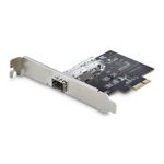 StarTech.com Scheda di Rete SFP GbE a 1 porta, PCIe 2.1 x1, Intel I210-IS, Controller 1GbE, 1000BASE rame/fibra ottica