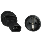 Microconnect PE14CEEAD adattatore per presa di corrente C14 Tipo F Nero (Power Adapter C14 - Schuko M-F - IEC 60320-C14