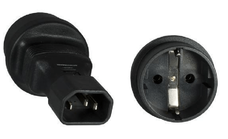 Microconnect-PE14CEEAD-adattatore-per-presa-di-corrente-C14-Tipo-F-Nero--Power-Adapter-C14---Schuko-M-F---IEC-60320-C14-