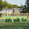 Outsunny-Serra-per-Piante-Fiori-Ortaggi-Colivazione-da-Giardino-Balcone-con-Tubi-di-Acciaio-e-Copertura-in-Polietilene-con-3-Porte-Verde--400cm-x-100cm-x-80cm-