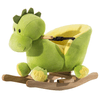 HOMCOM-Drago-a-Dondolo-in-Legno-per-i-Bambini-Verde-e-Giallo