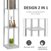 HOMCOM-Lampada-da-Terra-con-3-Mensole-Integrate-Attacco-E27-Potenza-40W-Arredamento-Moderno-in-MDF-26x26x160cm-Bianco