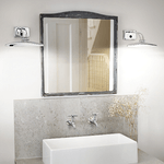 Applique-Contemporanea-Mirror-20-Metallo-Cromo-2-Luci-G9-3W-3000K-Luce-Calda