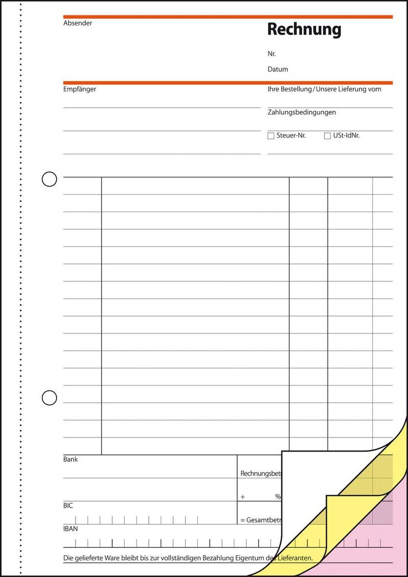 Modulo-SIGEL-libretto-fattura-SD032-DIN-A5-3x-40-pagine