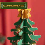 HOMCOM-Calendario-Avvento-di-Natale-a-Cono-con-Motivi-a-Tema-e-10-Luci-a-LED-22x22x35-cm-in-Compensato-Rosso-Verde-e-Giallo