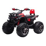 HOMCOM Quad per Bambini Elettrico 12V con Fari e Batteria Ricaricabile, Età 3-5 Anni, 100x65x73cm, Rosso